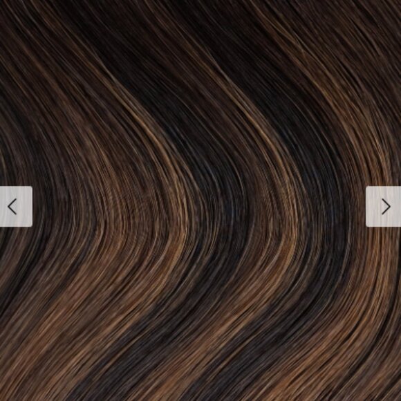 Irresistible Me Halo One Step Hair Extensions in Mocha Balayage 14 Inch BN - Picture 2 of 4